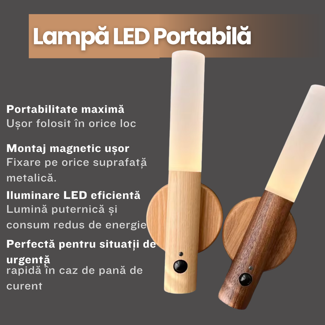 LumaSense™ - Torță LED cu Detecție Mișcare și Fixare Magnetică