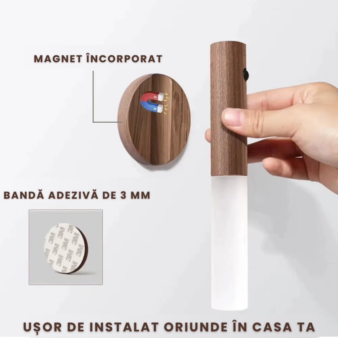 LumaSense™ - Torță LED cu Detecție Mișcare și Fixare Magnetică