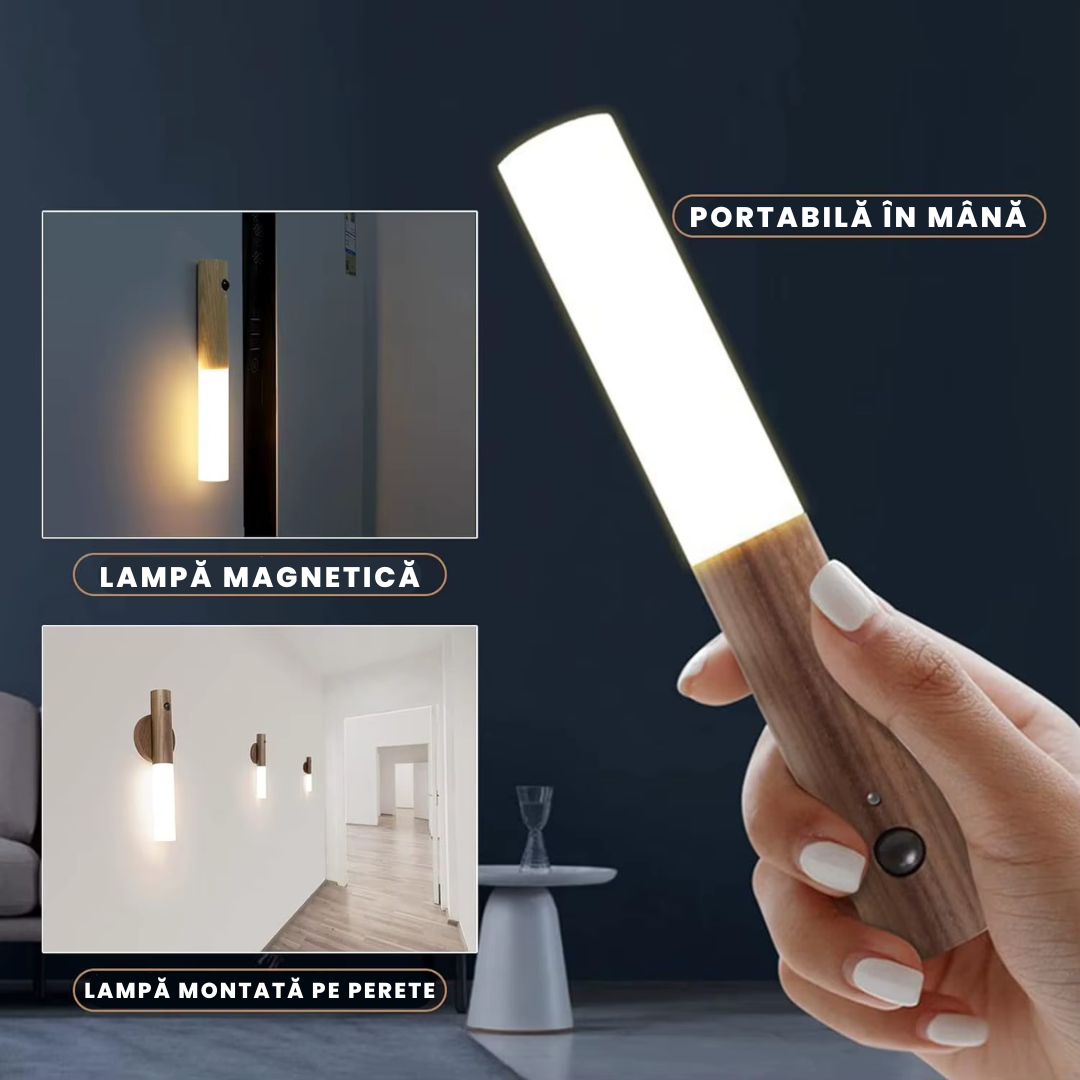 LumaSense™ - Torță LED cu Detecție Mișcare și Fixare Magnetică